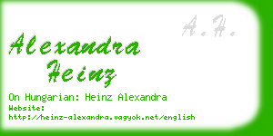 alexandra heinz business card